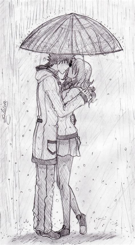 ...Kiss in the rain... by LobinhahChalegre on DeviantArt