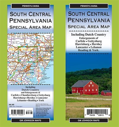 Pennsylvania South Central, Pennsylvania Regional Map - GM Johnson Maps