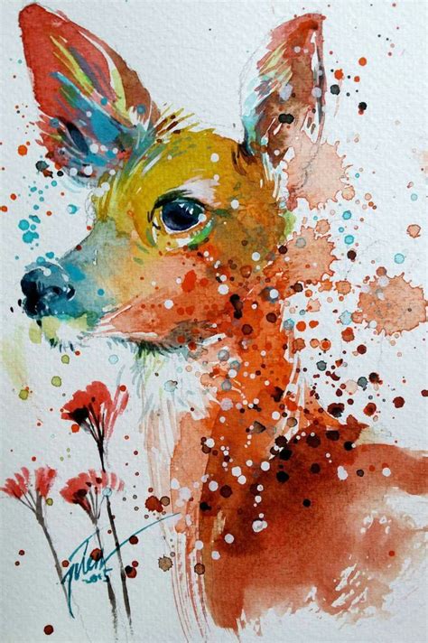 abstract animal watercolor paintings - Associated Himself E-Zine ...