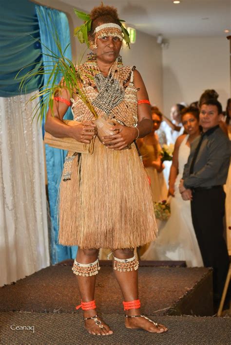 1995. Traditional Solomon Islands Bride Price. Veronica Fatnowna wore a ...