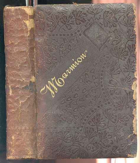 MARMION, A POEM IN SIX CANTOS With Notes and Appendix (A Poem in Six Canto's) by Sir Walter ...