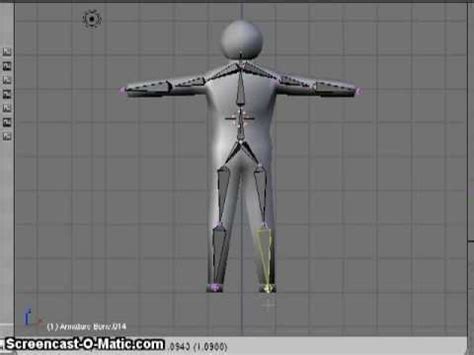 Adding an Armature to a Mesh in Blender (1 of 2) - YouTube