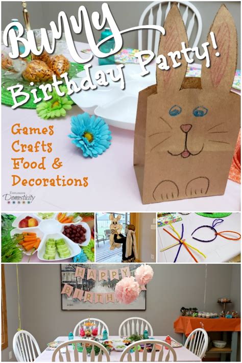 Bunny Birthday Party: How to throw an adorable bunny party ⋆ Exploring Domesticity