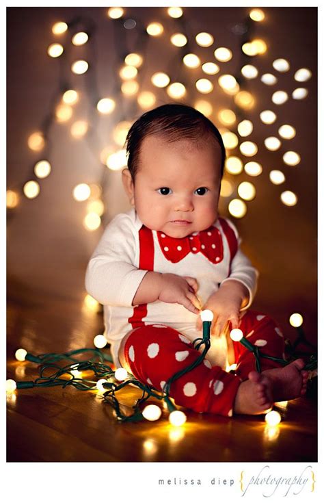 Bow Tie & Fairy Lights | Baby christmas photos, Christmas baby pictures ...