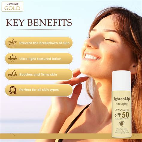 Omic LightenUp Anti-Aging Sunscreen SPF 50 | Spf sunscreen, Sunscreen ...