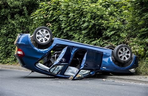 Lucky escape for BMW driver wearing Crocs who flipped car on Swindon road