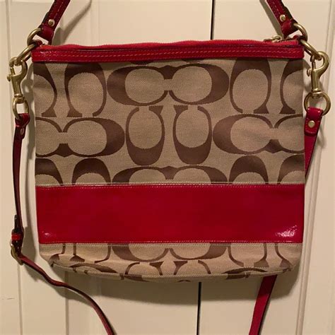 Coach Red Signature Purse - Gem