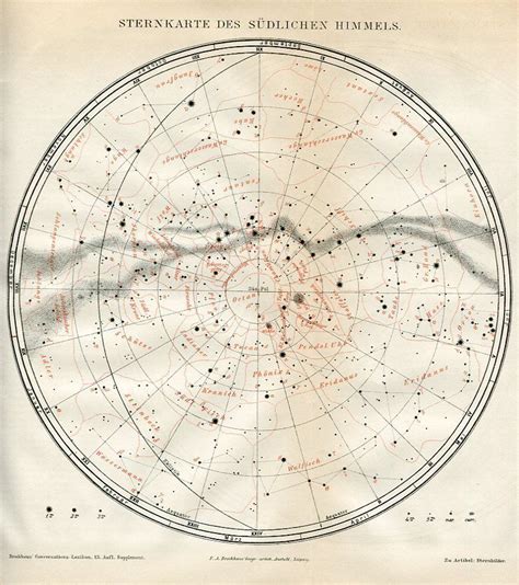 Star map of the Southern Hemisphere #round | Star map, Map, Star chart