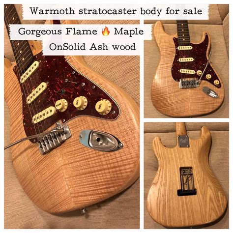 Warmoth Stratocaster Body - Flame Maple on Ash, Hobbies & Toys, Music ...