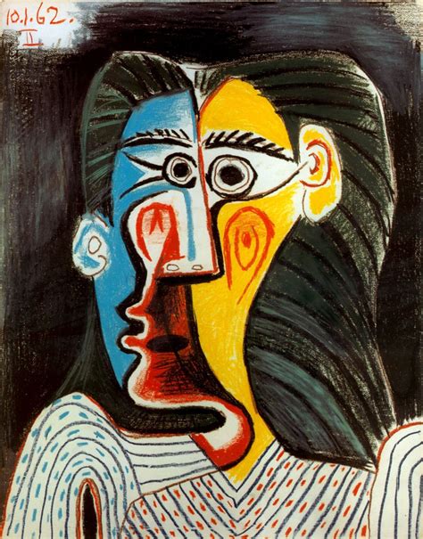 Face of Woman Pablo Picasso, 1962 #picasso #art | Pablo picasso paintings, Picasso portraits