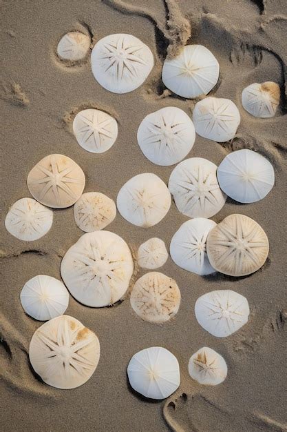 Premium AI Image | A collection of white shells on a beach