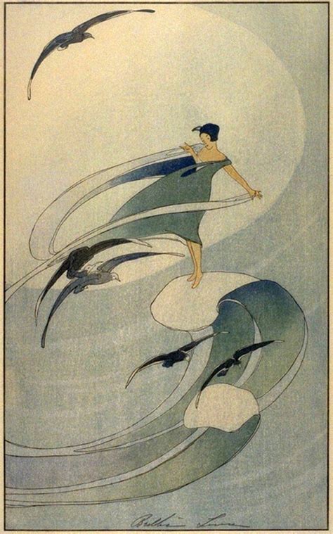 “Wind Spirit,” 1920 | Japanese art, Woodcut, Illustration art