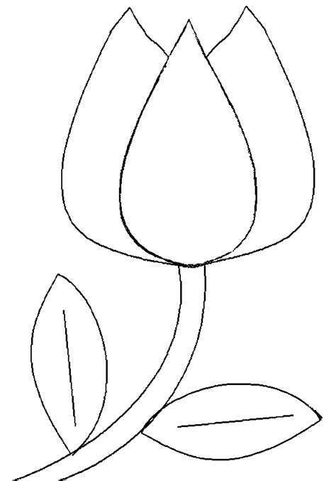 Tulip Stencil Printable