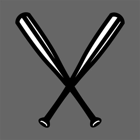 Crossed Bats Baseball Vector Clip Art Download Free C - vrogue.co