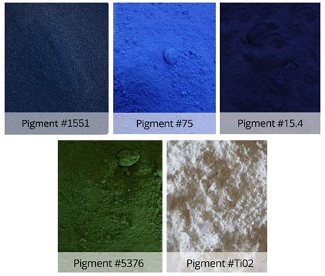 Concrete Pigment Powder Color Chart - Direct Colors