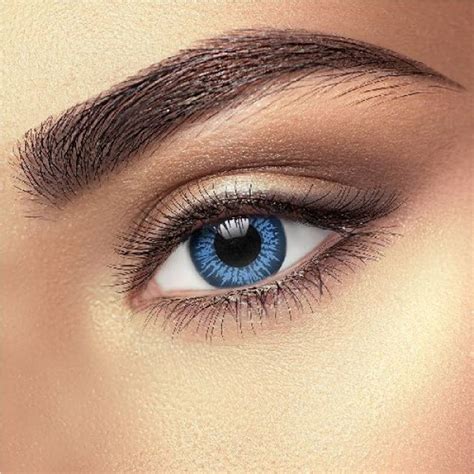 Funky Vision - Monthly Contact Lenses - Big Eye - Cool Blue (3 Month ...