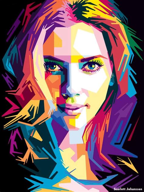 WPAP / Portrait Pop Art de Wedha Style Picasso abstrait moderne ...