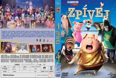 Sing dvd cover (2016) R2 Custom Czech