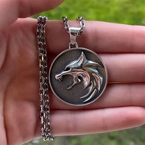 Witcher 3 Medallion-Medallion Wolf-Pendant Cosplay-Wolf - Etsy.de