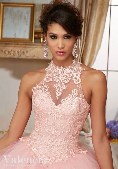 Morilee Valencia Quinceanera Dress 60004 EMBROIDERY AND BEADING ON TULLE BALL GOWN Matching ...