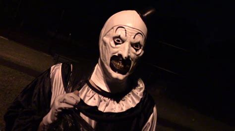 Terrifier (2016) Art the Clown Costume Test - YouTube