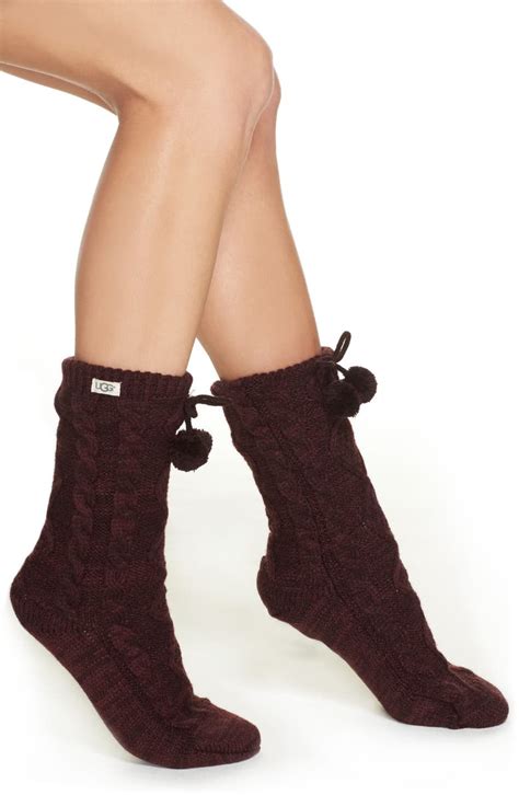 UGG® Pom Pom Fleece Lined Socks | Nordstrom