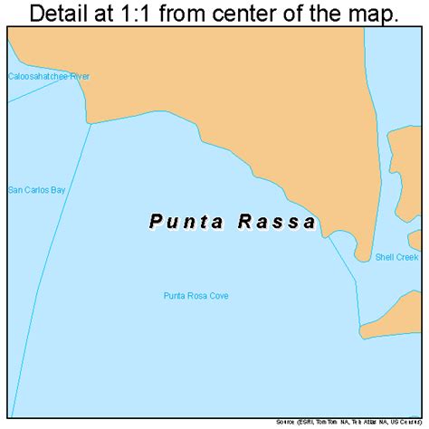 Punta Rassa Florida Street Map 1259250