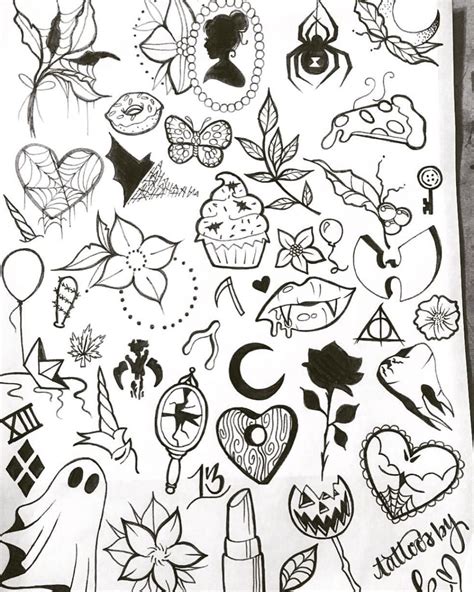 My previous flash sheets and my NEW Halloween flash sheet ... | Spooky tattoos, Tattoo flash art ...