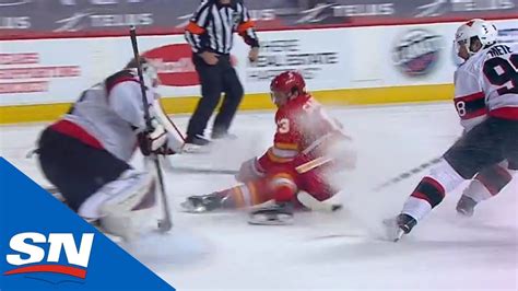 Johnny Gaudreau Gets Sent In On Breakaway, Scores While Falling Down ...