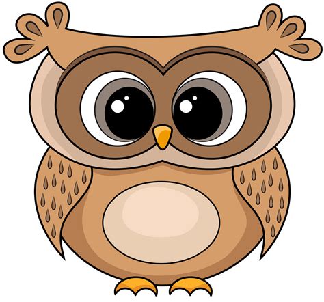 Cute Owl Cartoon Clip Art