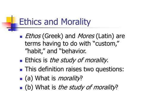 PPT - Ethics and Morality PowerPoint Presentation, free download - ID:245227