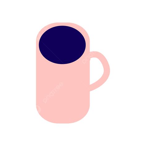 Coffee Cup Graphic Vector Hd Images, World Graphic New Pink Coffee Cup, Graphics, Color, Flat ...