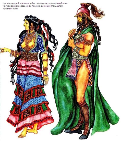 Minoans wore a variety of complex garments that were sewn together in ...