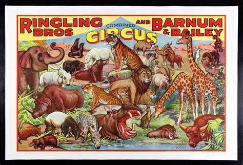 CIRCUS POSTERS * VINTAGE RINGLING BROS BARNUM AND BAILEY CIRCUS POSTERS @ CineMasterpieces