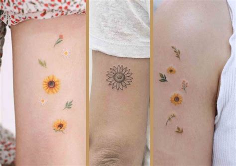 Update more than 52 minimalist tiny sunflower tattoo super hot - in ...