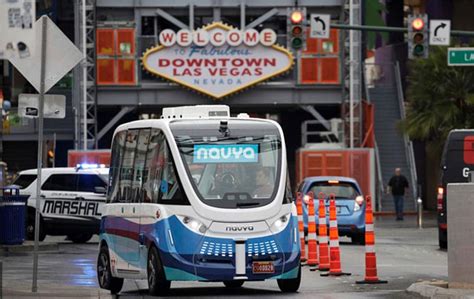 Driverless Shuttle Crashes During Public Debut in Las Vegas ...