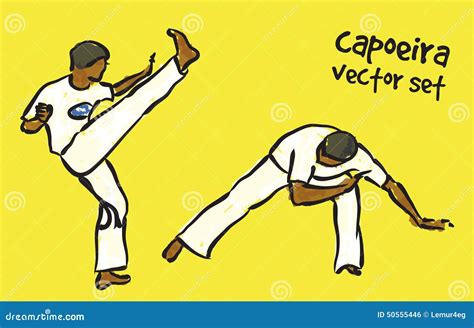 Capoeira set stock vector. Illustration of brazilian - 50555446