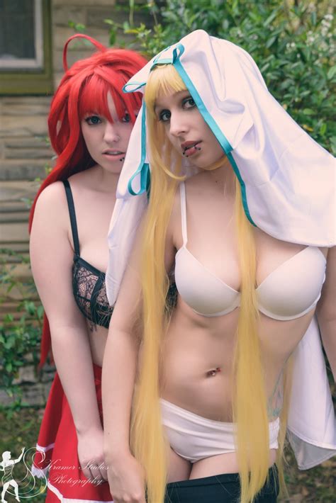 Asia and Rias High School Dxd Cosplay Digital Photoset Featuring Hada Pixie and Renee Storm - Etsy