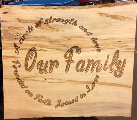 Live Edge Laser Engraved Family Roots Sign Wall Hangings Signs jan-takayama.com