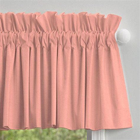 Carousel Designs Solid Light Coral Window Valance Rod Pocket | Carousel designs, Valance, Window ...