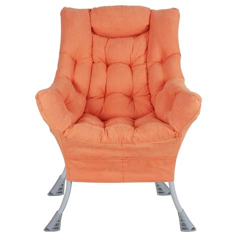 Superrella Modern Soft Accent Chair Living Room Upholstered Single Armchair High Back Lazy Sofa ...