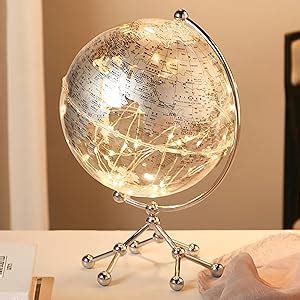 Amazon.com: 8.5" Interactive Earth Globe LED Lights with Stand Large ...