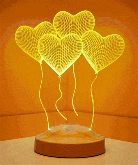 Flying Hearts LED Lamp - ThingsFromMars.com