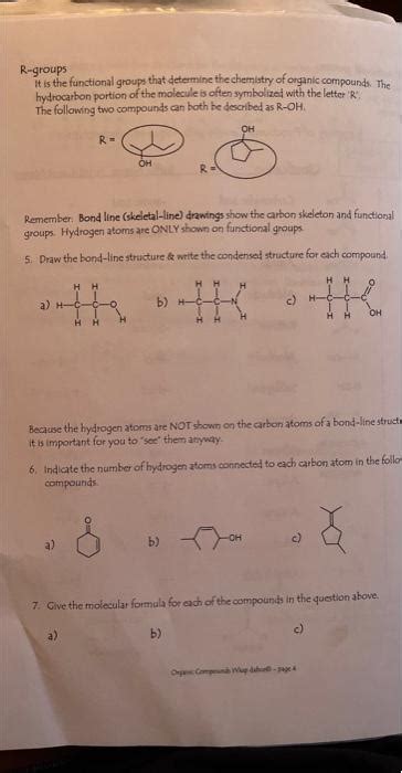 Solved 2. Practice drawing bond-line structures for the | Chegg.com