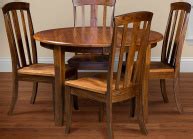 Cassady Round Amish Kitchen Table - Wood Amish Table | Cabinfield