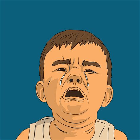 Kid crying in cartoon vector drawing 7490906 Vector Art at Vecteezy