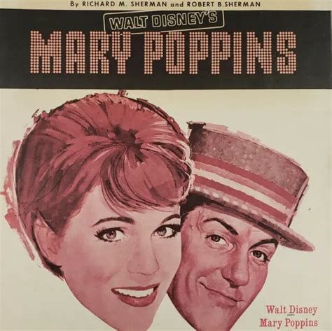 DISNEY VINTAGE SHEET Music 1963 Marry Poppins Chim Chim Cher-Ee Burl ...