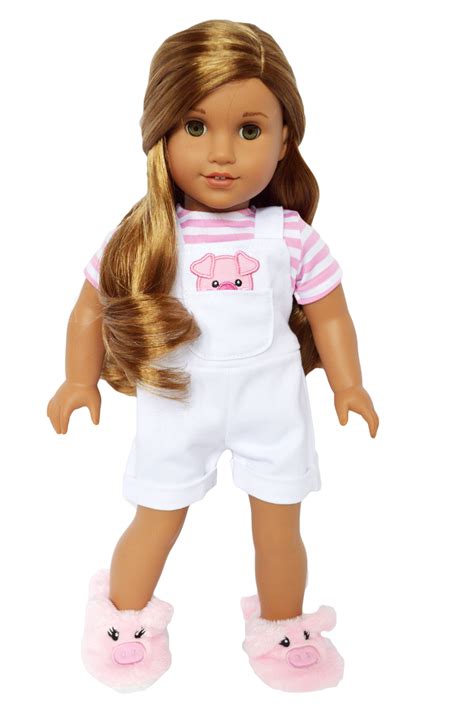 MBD Little Piggy Overalls fits American 18 Inch Girl Dolls and My Life as Dolls - Walmart.com ...