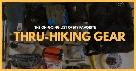 The On-Going List of My Favorite Thru-Hiking Gear | David Smart