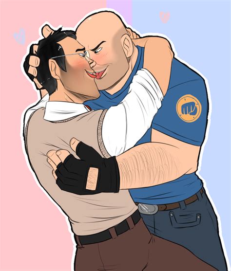 Medic x Heavy by Joki-Art on DeviantArt